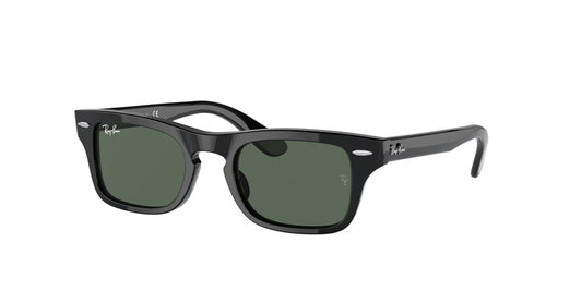 Ray-Ban Junior JUNIOR BURBANK RJ9083S Rectangle Sunglasses  100/71-BLACK 45-19-130 - Color Map black