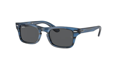 Ray-Ban Junior JUNIOR BURBANK RJ9083S Rectangle Sunglasses  707287-STRIPED BLUE 45-19-130 - Color Map blue