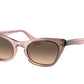 Ray-Ban Junior MISS BURBANK RJ9099S Cat Eye Sunglasses  71062Q-BROWN GRADIENT ROSE 45-18-130 - Color Map pink