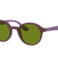 Ray-Ban Junior RJ9161S Phantos Sunglasses  7087/2-MATTE TRANSPARENT FUXIA 41-20-130 - Color Map pink