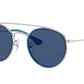 Ray-Ban Junior RJ9647S Phantos Sunglasses  212/80-BLUE ON SILVER 46-21-130 - Color Map blue