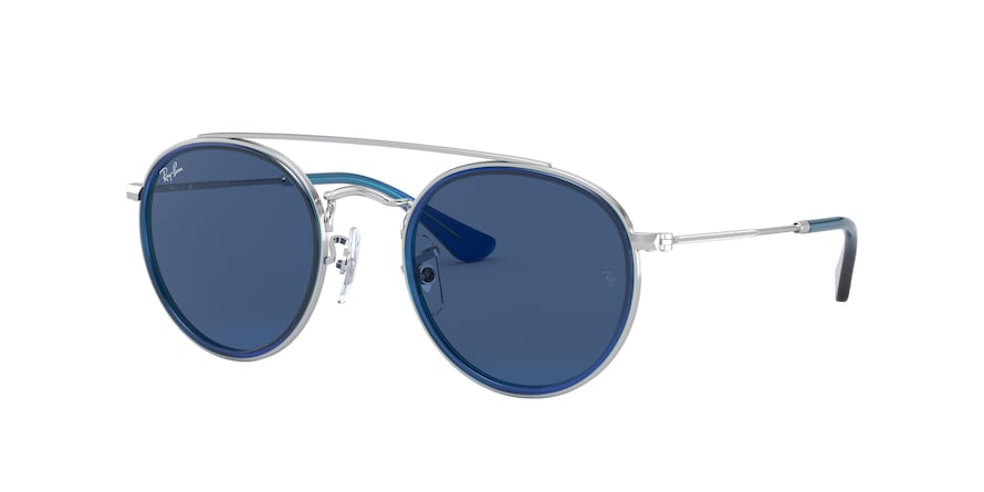 Ray-Ban Junior RJ9647S Phantos Sunglasses  212/80-BLUE ON SILVER 46-21-130 - Color Map blue