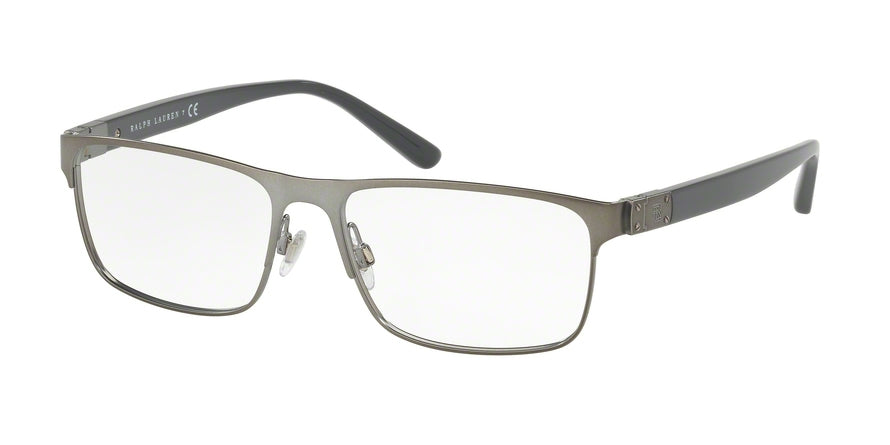 Ralph Lauren RL5095 Rectangle Eyeglasses  9157-MATTE DARK GUNMETAL 56-16-145 - Color Map gunmetal