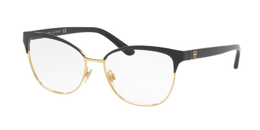 Ralph Lauren RL5099 Cat Eye Eyeglasses  9003-SHINY BLACK ON GOLD 55-16-140 - Color Map black