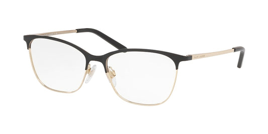 Ralph Lauren RL5104 Cat Eye Eyeglasses  9375-SHINY BLACK ON PALE GOLD 54-16-135 - Color Map black