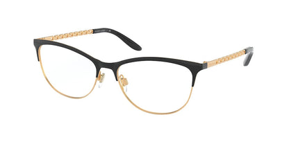 Ralph Lauren RL5106 Butterfly Eyeglasses  9405-SHINY BLACK ON ORANGE GOLD 55-16-140 - Color Map black