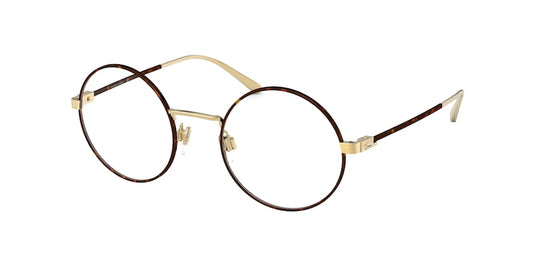 Ralph Lauren RL5109 Round Eyeglasses  9384-HAVANA ON SHINY GOLD 48-21-140 - Color Map havana