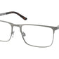 Ralph Lauren RL5110 Rectangle Eyeglasses  9002-SHINY GUNMETAL 56-17-145 - Color Map gunmetal