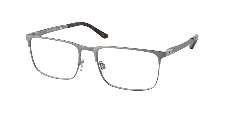 Ralph Lauren RL5110 Rectangle Eyeglasses  9002-SHINY GUNMETAL 56-17-145 - Color Map gunmetal