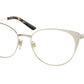 Ralph Lauren RL5111 Cat Eye Eyeglasses  9425-SHINY PALE GOLD 54-17-135 - Color Map gold