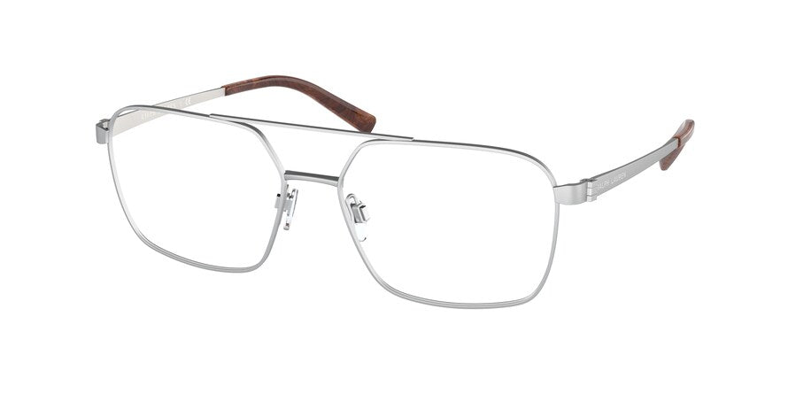 Ralph Lauren RL5112 Square Eyeglasses  9220-MATTE SILVER 56-16-145 - Color Map silver