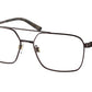 Ralph Lauren RL5112 Square Eyeglasses  9265-SHINY DARK BROWN 56-16-145 - Color Map brown