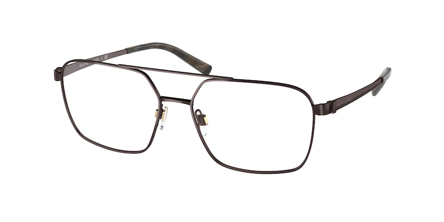 Ralph Lauren RL5112 Square Eyeglasses  9265-SHINY DARK BROWN 56-16-145 - Color Map brown
