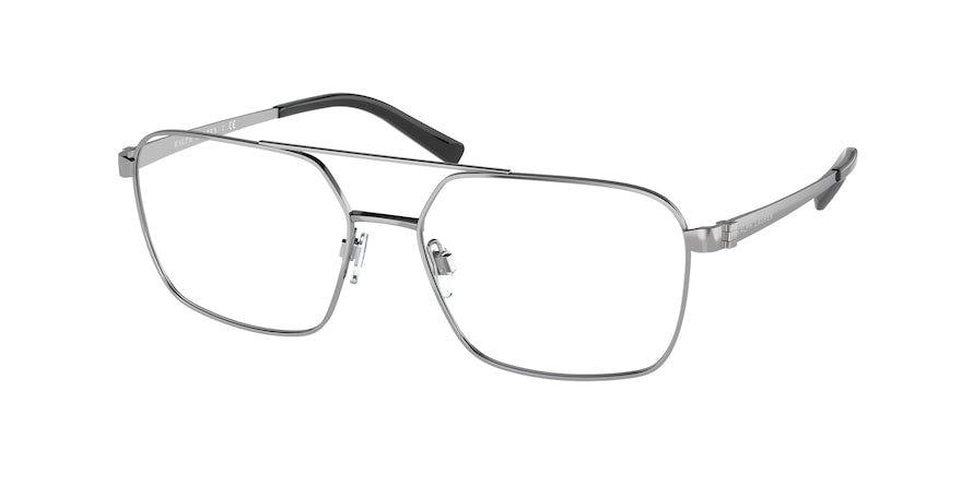 Ralph Lauren RL5112 Square Eyeglasses  9415-SHINY GUNMETAL 56-16-145 - Color Map gunmetal