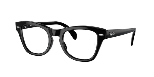 Ray-Ban Optical RX0707V Square Eyeglasses  2000-BLACK 50-21-145 - Color Map black