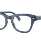 Ray-Ban Optical RX0707V Square Eyeglasses  8200-TRANSPARENT DARK BLUE 50-21-145 - Color Map blue