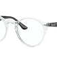 Ray-Ban Optical RX2180V Phantos Eyeglasses  5943-TRANSPARENT 49-21-145 - Color Map clear