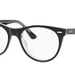 Ray-Ban Optical WAYFARER II RX2185VF Phantos Eyeglasses  2034-BLACK ON TRANSPARENT 52-18-150 - Color Map black
