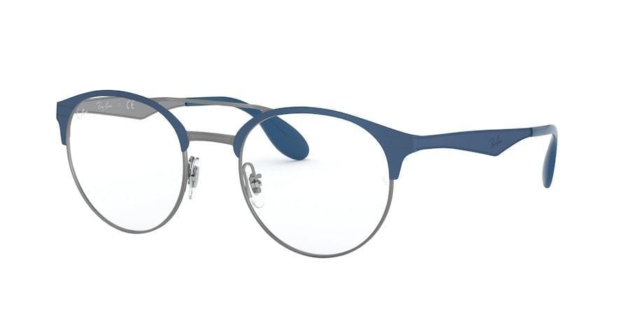 Ray-Ban Optical RX3545V Phantos Eyeglasses  3006-GUNMETAL ON TOP MATTE BLUE 49-20-140 - Color Map blue