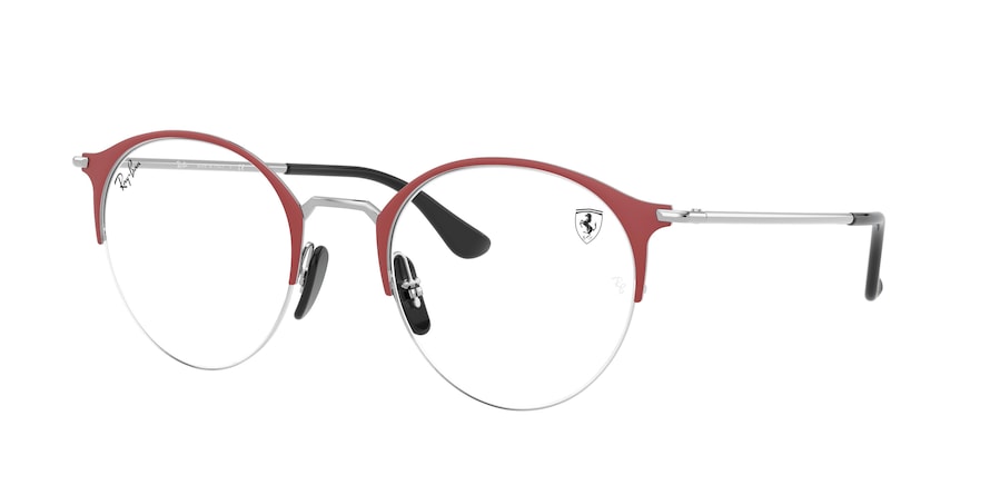 Ray-Ban Optical RX3578VM Phantos Eyeglasses  F045-MATTE RED FERRARI ON SILVER 50-22-140 - Color Map red