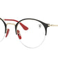 Ray-Ban Optical RX3578VM Phantos Eyeglasses  F061-BLACK ON ARISTA 50-22-140 - Color Map black