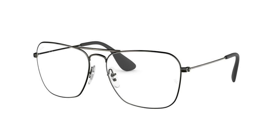Ray-Ban Optical RX3610V Square Eyeglasses  3032-MATTE BLACK ANTIQUE 58-15-140 - Color Map black