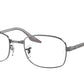 Ray-Ban Optical RX3690V Pillow Eyeglasses  3123-GUNMETAL 53-21-145 - Color Map gunmetal