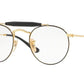 Ray-Ban Optical RX3747V Phantos Eyeglasses  2946-GOLD TOP BLACK 47-21-140 - Color Map black
