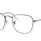 Ray-Ban Optical FRANK RX3857V Square Eyeglasses  2502-GUNMETAL 51-20-145 - Color Map gunmetal
