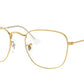 Ray-Ban Optical FRANK RX3857V Square Eyeglasses  3086-LEGEND GOLD 51-20-145 - Color Map gold