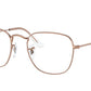Ray-Ban Optical FRANK RX3857V Square Eyeglasses  3107-COPPER 51-20-145 - Color Map bronze/copper