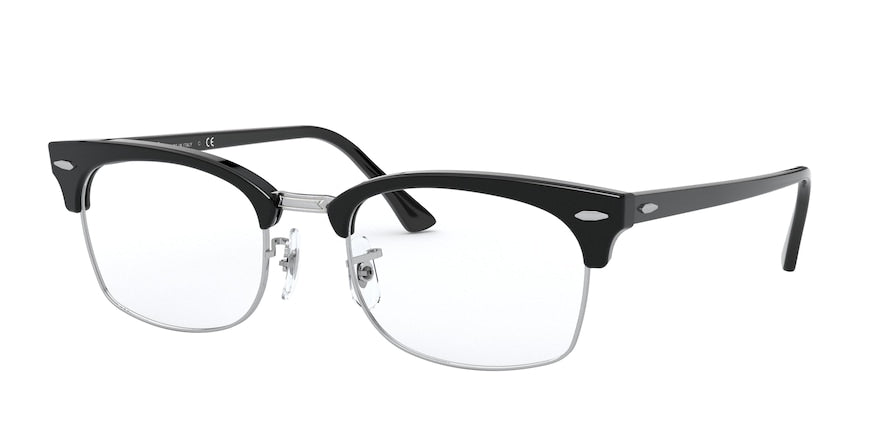 Ray-Ban Optical CLUBMASTER SQUARE RX3916V Rectangle Eyeglasses  2000-BLACK 52-21-145 - Color Map black