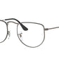 Ray-Ban Optical ELON RX3958V Irregular Eyeglasses  3118-ANTIQUE GUNMETAL 50-20-145 - Color Map gunmetal