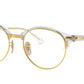 Ray-Ban Optical CLUBROUND RX4246V Round Eyeglasses  5762-TRANSPARENT 49-19-140 - Color Map clear