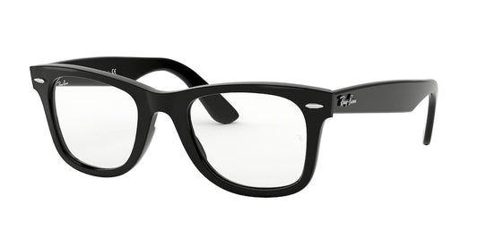 Ray-Ban Optical WAYFARER EASE RX4340V Square Eyeglasses  2000-BLACK 50-22-150 - Color Map black