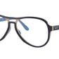 Ray-Ban Optical VAGABOND RX4355V Pilot Eyeglasses  8134-BLUE LIGHT BROWN LIGHT BLUE 58-15-140 - Color Map blue