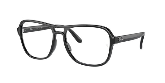Ray-Ban Optical STATESIDE RX4356V Square Eyeglasses  2000-BLACK 58-17-140 - Color Map black