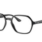 Ray-Ban Optical RX4361VF Irregular Eyeglasses  2000-BLACK 54-18-145 - Color Map black