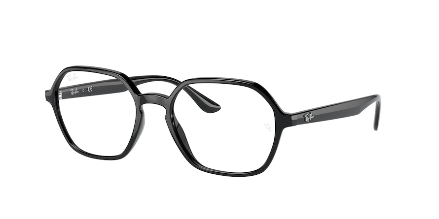 Ray-Ban Optical RX4361V Irregular Eyeglasses  2000-BLACK 52-18-145 - Color Map black