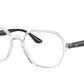 Ray-Ban Optical RX4361V Irregular Eyeglasses  5943-TRANSPARENT 52-18-145 - Color Map clear
