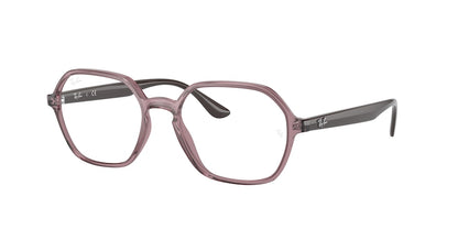 Ray-Ban Optical RX4361V Irregular Eyeglasses  8139-TRANSPARENT VIOLET 52-18-145 - Color Map violet