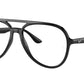 Ray-Ban Optical RX4376VF Pilot Eyeglasses  2000-BLACK 57-16-145 - Color Map black