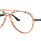 Ray-Ban Optical RX4376VF Pilot Eyeglasses  8172-TRANSPARENT BROWN 57-16-145 - Color Map brown