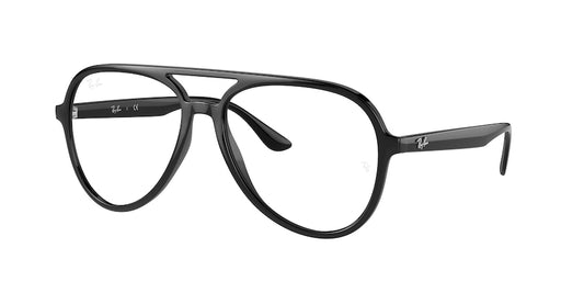 Ray-Ban Optical RX4376V Pilot Eyeglasses  2000-BLACK 57-16-145 - Color Map black
