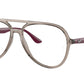 Ray-Ban Optical RX4376V Pilot Eyeglasses  8083-TRANSPARENT GREY 57-16-145 - Color Map grey