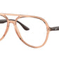 Ray-Ban Optical RX4376V Pilot Eyeglasses  8172-TRANSPARENT BROWN 57-16-145 - Color Map brown