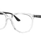 Ray-Ban Optical RX4378VF Square Eyeglasses  5943-TRANSPARENT 54-16-145 - Color Map clear