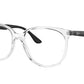 Ray-Ban Optical RX4378V Square Eyeglasses  5943-TRANSPARENT 54-16-145 - Color Map clear