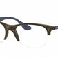 Ray-Ban Optical RX4419V Square Eyeglasses  5891-RUBBER GREY HAVANA 54-19-145 - Color Map grey