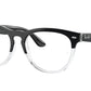 Ray-Ban Optical IRIS RX4471V Square Eyeglasses  8193-BLACK ON TRANSPARENT 54-18-145 - Color Map black